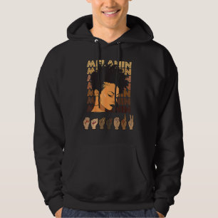 Veste À Capuche Black Strong Girl Afro Love Melanin American Women