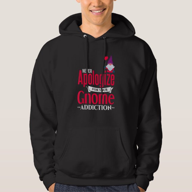 Veste À Capuche Blague de gnome  Amour de gnome Collectionneur de  (Devant)
