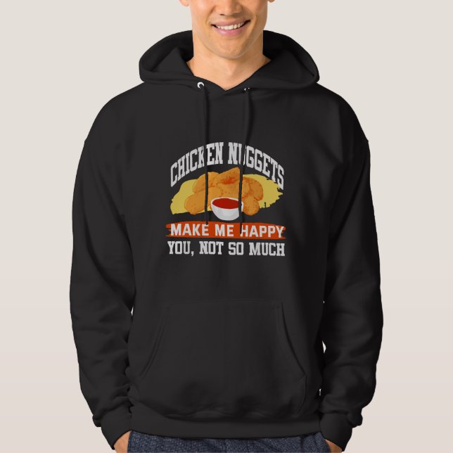 Veste À Capuche Blagues Nuggets de poulet Poulet frit sarcastique  (Devant)