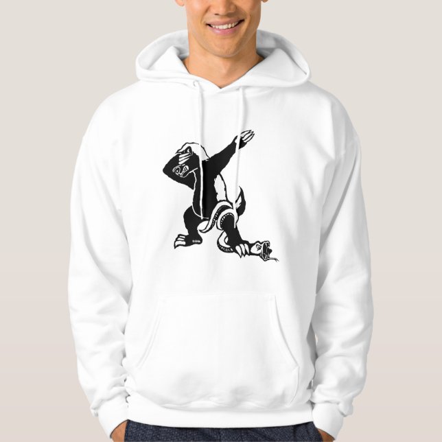 Veste À Capuche Blaireau de miel tamponnant (Devant)