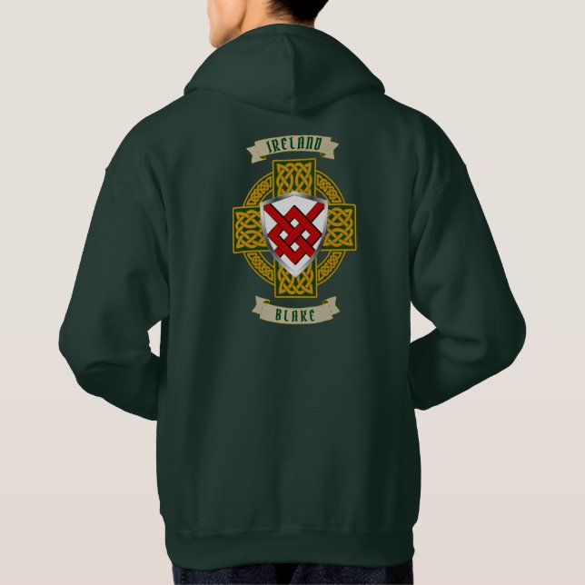Veste À Capuche Blake Irish Shield & Celtic Cross (Dos)