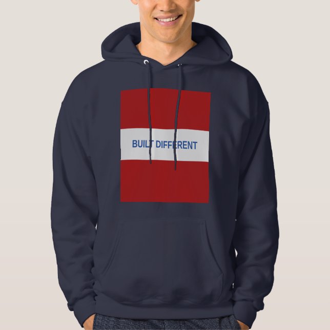 Veste À Capuche Blanc construit différemment Logo Box Sweatshirt B (Devant)