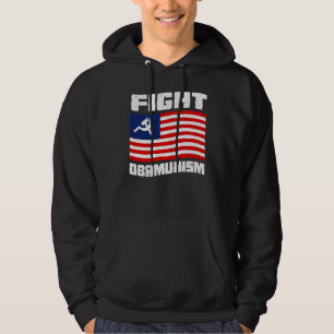 Veste À Capuche Blanc d'Obamunism de combat