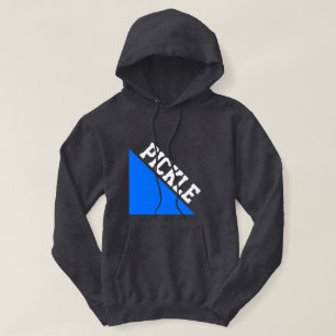 Veste À Capuche Bleu Bleu Lumineux Pickleball Blanc Moto Sur Gris
