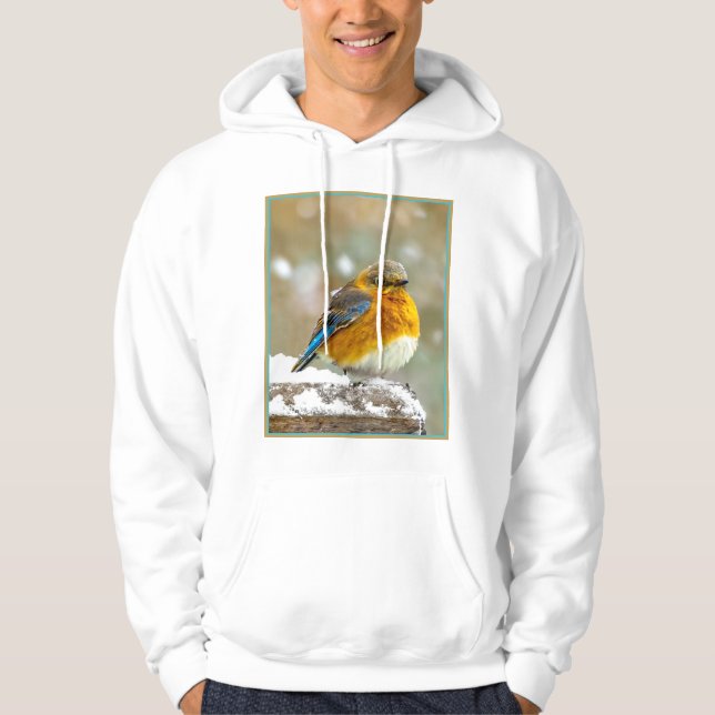 Veste À Capuche Bleuet de l'Est en neige - Photo originale (Devant)