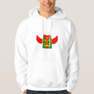 Veste À Capuche Blocs chanceux de Noël Festifs Brainrot