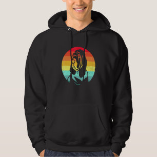 Veste À Capuche Bloodhound Retro Artwork Vintage Sunset Bloodhound