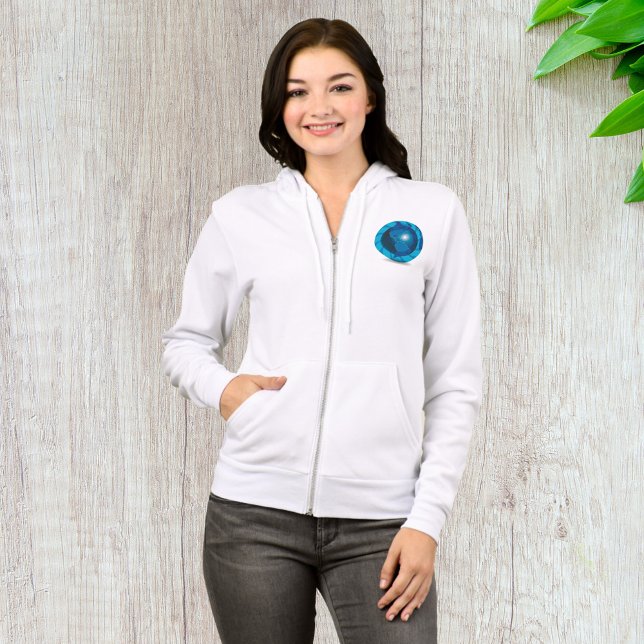 Veste À Capuche Blue Globe Womens Full-Zip (Créateur téléchargé)
