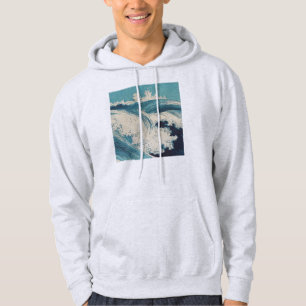 Veste À Capuche Blue Ocean Waves Bois japonais