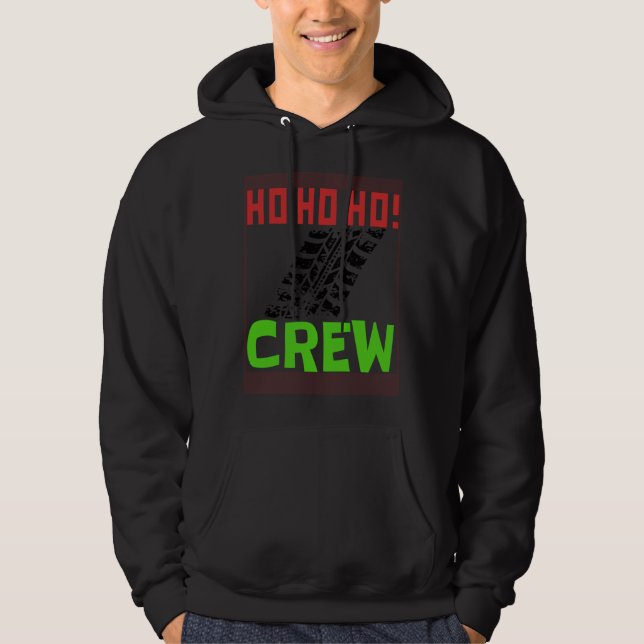 Veste À Capuche BMX Bicycle Mountain Offroad Ho Ho Ho Crew Santa (Devant)
