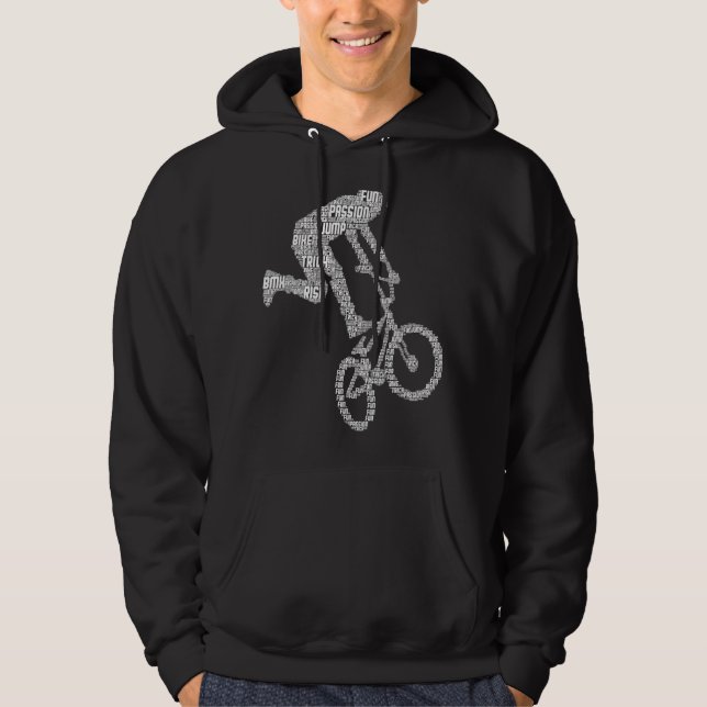 Veste À Capuche Bmx Rider Vélo Stunt Racing Garçons Enfants (Devant)