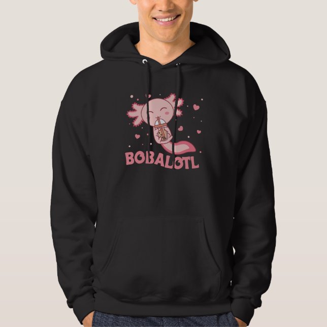 Veste À Capuche Bobalotl Axolotl Amateurs de doux animaux Bubble T (Devant)