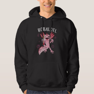 Veste À Capuche Bobalotl Axolotl Cute Axolotl Boire Boba Tea