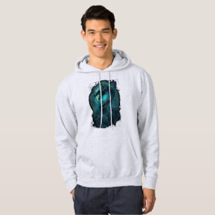 Veste À Capuche Bobine Spectrale Cyberpunk Serpent Art Sombre