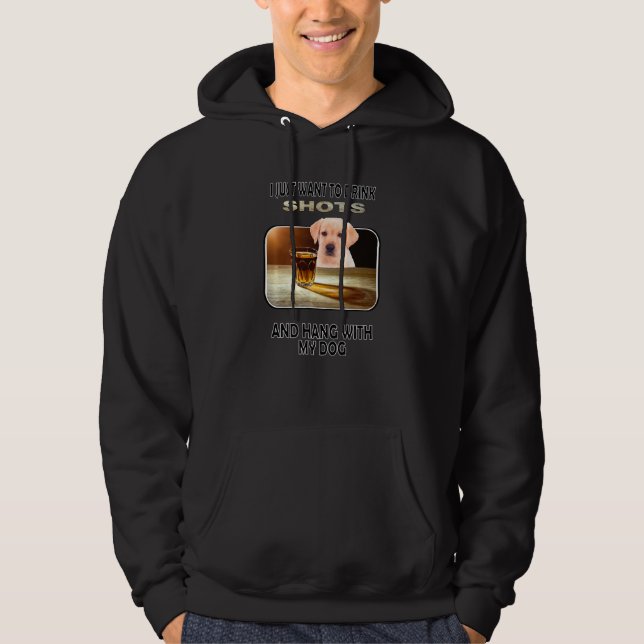 Veste À Capuche Boire des chaussures et accrocher mon Labrador jau (Devant)