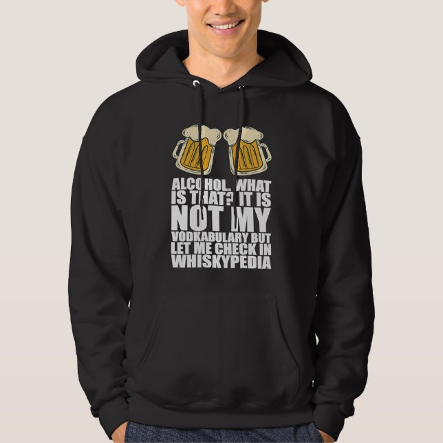 Veste À Capuche Boire l'alcool équipe de boisson (Devant)