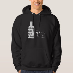 Veste À Capuche Boit bien avec d'autres amateurs de vin grande mam
