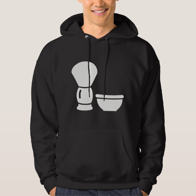 Veste À Capuche Bol de brosse à rasage pour hommes (Devant)