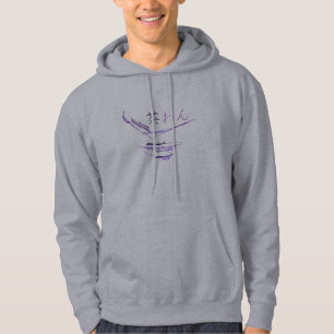 Veste À Capuche Bol de riz pourpre Art Abstrait