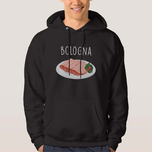 Veste À Capuche Bologna Saucisson Foodie Baloney Mortadella Lover (Devant)