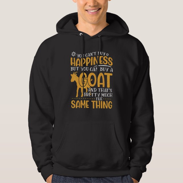 Veste À Capuche Bon Propriétaire De Chèvre Dit (Devant)