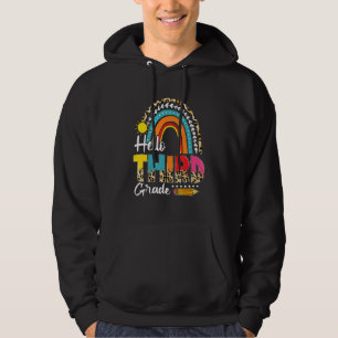 Veste À Capuche Bonjour 3e année me voici retour à l'école léopard
