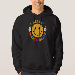 Veste À Capuche Bonjour 4e année Joyeux visage 5e année Sourire re
