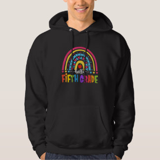 Veste À Capuche Bonjour 5e année Rainbow Girls Boys Teacher Team
