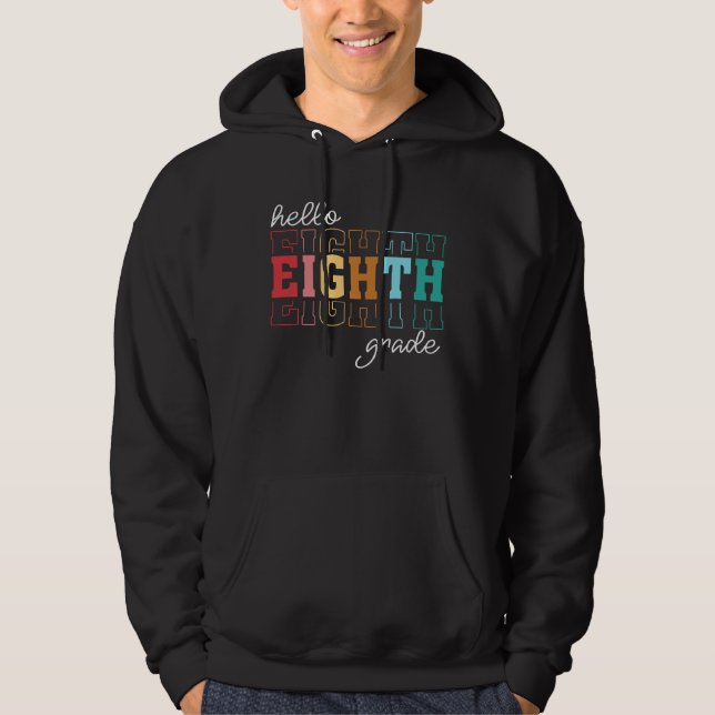 Veste À Capuche bonjour 8e année (Devant)