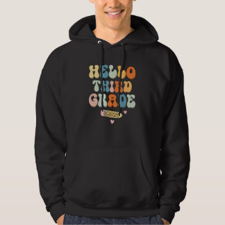 Veste À Capuche Bonjour enseignant de troisième année Retour à l'é