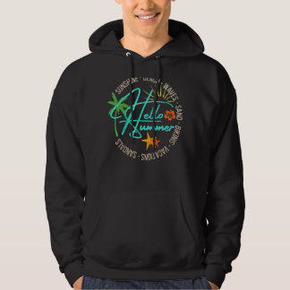 Veste À Capuche Bonjour été Tropical Beach Vacances Palm Tree Homm