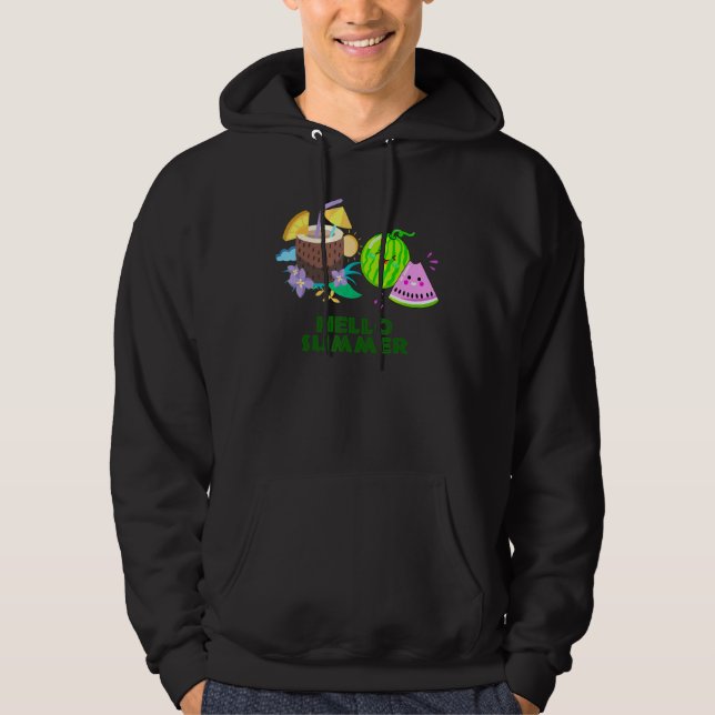 Veste À Capuche Bonjour Gnome d'été (Devant)