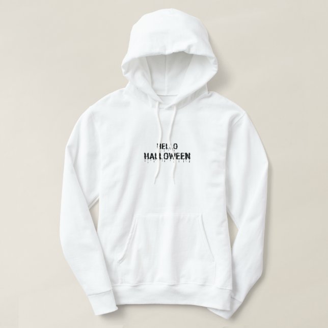 Veste À Capuche Bonjour Halloween (Design devant)