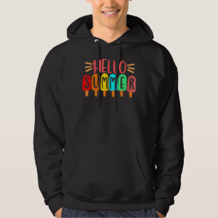 Veste À Capuche Bonjour Vacances Été Glace Crème Popsicle Ice Loll
