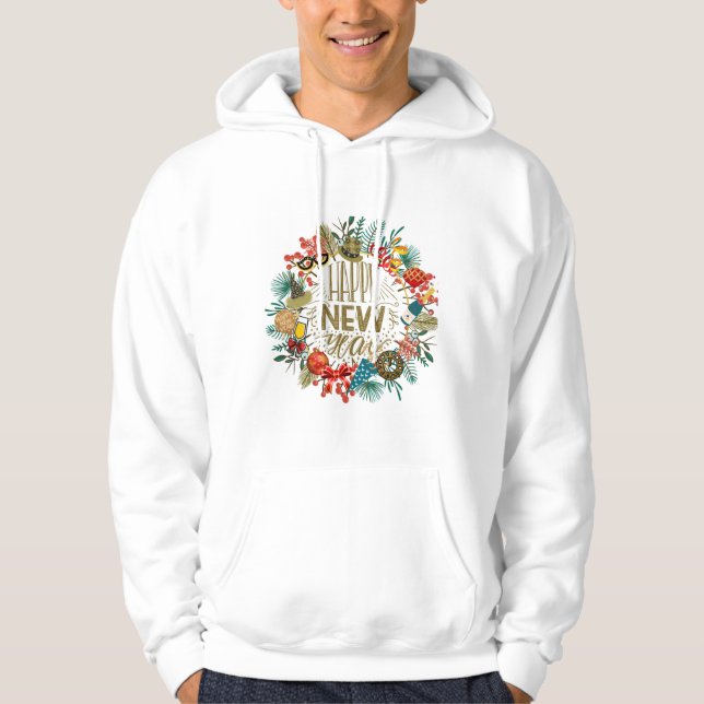 Veste À Capuche Bonne année (Devant)