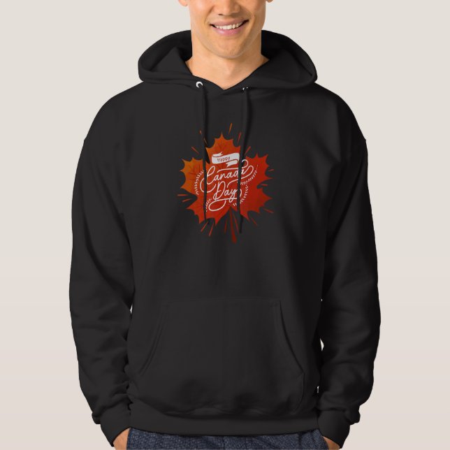 Veste À Capuche Bonne fête du Canada (Devant)