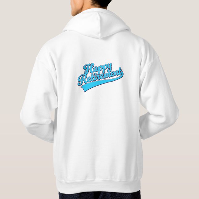 Veste À Capuche Bonne retraite édition bleue (Dos)