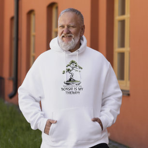 Veste À Capuche Bonsai est ma thérapie citation amusante pour les