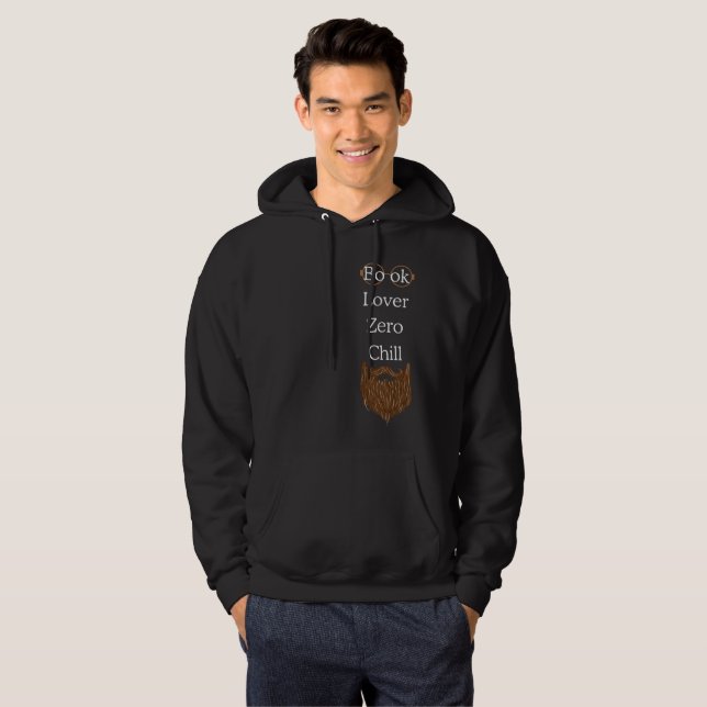 Veste À Capuche Book Lover Zero Chill Funny Reading Quote (Devant entier)