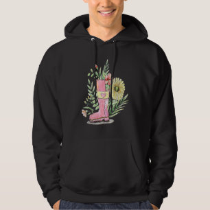 Veste À Capuche Boot De Jardin Rempli De Printemps Et Fleur