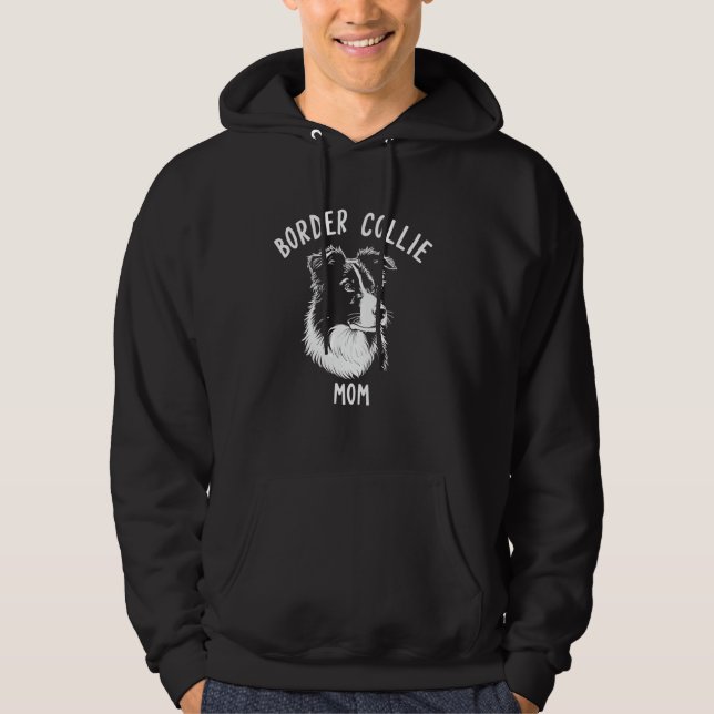 Veste À Capuche Border Collie Maman (Devant)