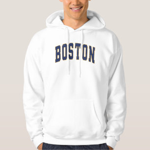 Veste À Capuche Boston Massachusetts Style Vintage College