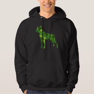 Veste À Capuche Boston Terrier Irish Green Shamrock C St patrick