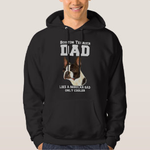 Veste À Capuche Boston Terrier Papa Comme Un Papa Régulier Proprié