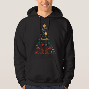Veste À Capuche Botte de Noël Cowboy Botte de Noël Cowgirl Xmas Ou