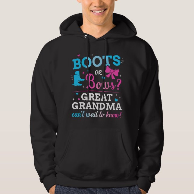 Veste À Capuche Bottes ou noeuds papy ou mamy bébé par (Devant)