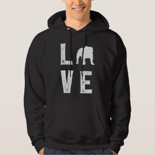 Veste À Capuche Bouldog anglais Amour 1