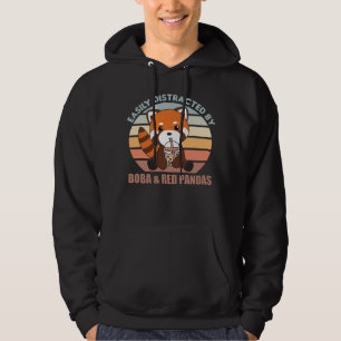 Veste À Capuche Boule Thé Rouge Panda Chocolat Animaux mignons Bob