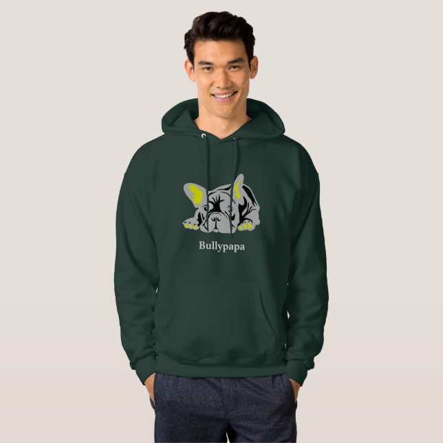 Veste À Capuche Bouledogue français (Devant entier)