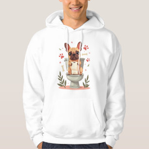 Veste À Capuche Bouledogue français en colère vintage tenant du pa